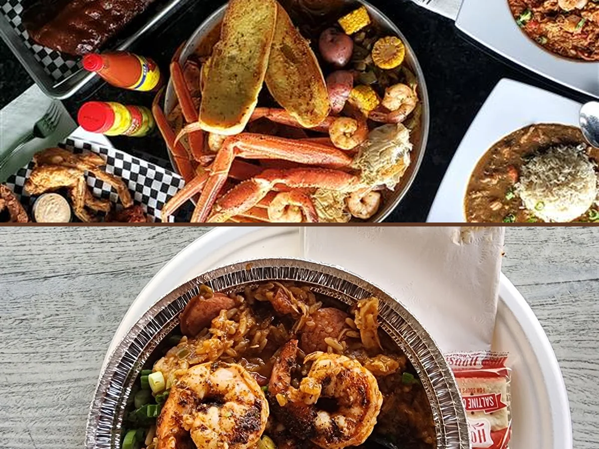 Cajun restaurant dining room atmosphere