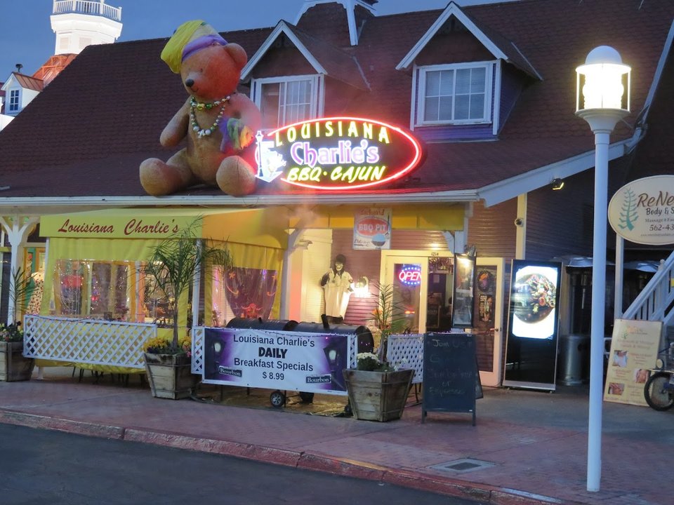 Restaurant exterior by the waterfront